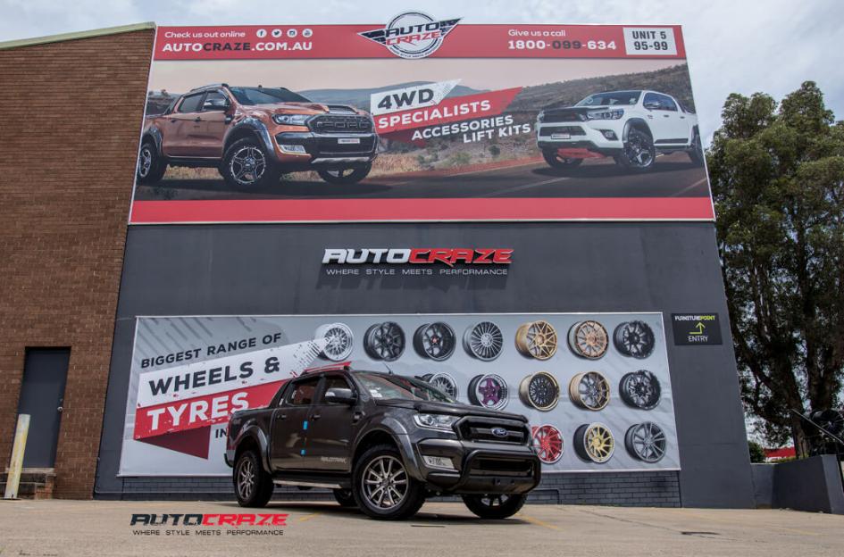 FORD RANGER MO983 SATIN GREY MILLED ACCENTS